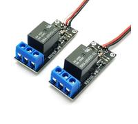 Koolenry Controlador de Potencia PWM de 5 A 12 V CC, Control Remoto, Relé, Interruptor Remoto, Lámpara de Avión, Interruptor PWM con Pantalla LED.