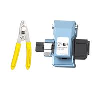 Koolenry Cortadora de Fibra Óptica Totalmente Automática T-09, Alicates para Cable de, Empalmador de Fibra Óptica, Cortador de Fusión en Frío, Termofusible.