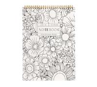 Koolenry Cuaderno Espiral para Colorear para el Aula, la Oficina, el Horario de Trabajo, las Listas de Verificación, el Cuaderno Planificador.