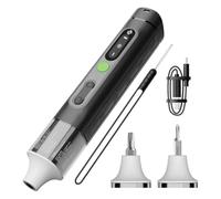 Koolenry Destornillador Inalámbrico, Compatible con Puntas Hexagonales de 1/4 Pulgada y 4 mm, 4 Niveles de Torsión, 3 Modos de Iluminación, Batería Recargable de 1500 MAh