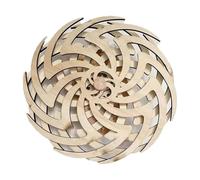 Koolenry Escultura Dinámica Retro Hecha A Mano, Arte Mural Dinámico, Estatua de de Viento de Madera Invertida para Sala de Estar, Decoración del Hogar A