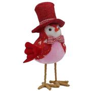 Koolenry Estatua de Pareja de Pájaros de Peluche para Decoración de Pájaros del Día de San Valentín, Adecuada para la Decoración de la Mesa de la Boda en el Hogar, Sombrero de Copa