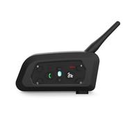Koolenry Intercomunicador Bluetooth para de Motocicleta V6 Pro 800M, Inalámbrico, Resistente Al Agua, para 6 Conductores.