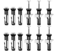 Koolenry Kit de 12 Tornillos de Repuesto para Inodoro, Pernos Universales para Asiento de Inodoro con Arandela y Tuerca, Fijación Rápida y Firme para Tapa de Inodoro.