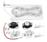 Koolenry Kit de Elemento Calefactor para Secadora Compatible con Bravos MED5630HC1 MED5630HC2 MED5630HW1 MED5630HW0 MED5630HW2 MED3500FW1