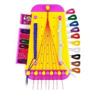 Koolenry Kit para Hacer Pulseras de la Amistad, Joyas para Niñas, Manualidades, Pulseras, Kit para Hacer Cuerdas, Juguete de Simulación, Regalo, Color Amarillo