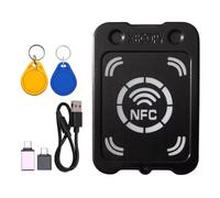 Koolenry Lector de Tarjetas con Chip Inteligente RFID, Fotocopiadora + CUID/UID, Lector de Claves de Cifrado NFC, IC, Duplicador de Token RFID de 13,56 MHz