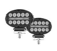 Koolenry Luces de Trabajo LED Ovaladas de 5,5 Pulgadas y 10 000, Luces Antiniebla DRL para Camiones, Vehículos Terreno, UTV, SUV, Motocicletas, Carros, Remolques y Barcos