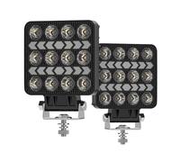 Koolenry Luz LED de Trabajo para Coche de 4 Pulgadas, Luz Estroboscópica, Luz Antiniebla y Amarilla para Conducción Todoterreno, para Camiones, Automóviles, SUV y Barcos