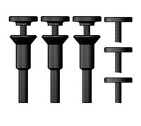 Koolenry Mandril de Montaje de Rueda de Corte de 3/8 Pulgadas y Orificio de Eje de 1/4 Pulgadas con Vástago de Eje de 1/4 Pulgadas para Accesorios de Amoladora de Troqueles, Paquete de 3