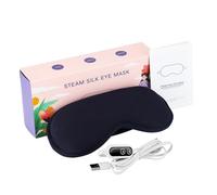 Koolenry Mascarilla de Masaje y Compresa Caliente para Ojos, Masajeador Eléctrico para Ojos con Calefacción para Aliviar la Fatiga Visual, las Ojeras y las Antifaces para Dormir