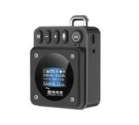 Koolenry Mini Altavoz Portátil Bluetooth con Pantalla de Letras, Graves Potentes, Barra de Sonido, Llamadas Manos, Reproductor de Música MP3, Grabadora Bluetooth A