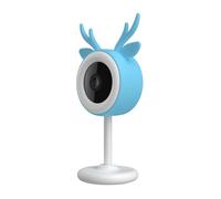 Koolenry Monitor de WIFI Cámara Tuya Niños Pantalla de Temperatura Inalámbrica Detección de Llanto Intercomunicador de Vigilancia para Bebés ENCHUFE UE