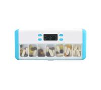Koolenry Organizador de Pastillas Inteligente, Recordatorio Electrónico de Tiempo, Estuche de Almacenamiento, Temporizador, Pastillero Semanal, Caja de Alarma para Viajar B