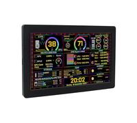 Koolenry Pantalla IPS Tipo C de 7 Pulgadas con Resolución Dinámica de 1024 X 600, Monitor Secundario, CPU, GPU, RAM, Compatible con AIDA64.