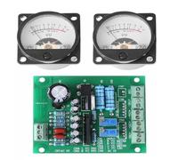 Koolenry Placa Controladora de Medidor VU, Medidor de DB, Amplificador y 2 Medidores VU con Entrada de 9-12 V CC.