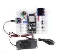 Koolenry Placa Desarrollo para Robot Chat Voz con Inteligencia Artificial ESP32-S3, Placa Pruebas con Pantalla LCD 0,96 Pulgadas, Kit Terminado para para Estudiantes Educativos