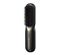Koolenry Plancha de Pelo Eléctrica con Peine Caliente: Calentamiento Rápido, Portátil, Antiescaldaduras, Ideal para Viajes, Peinado de Barba y Cabello A