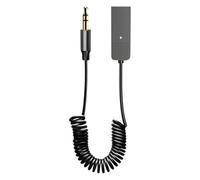 Koolenry Receptor de Audio Bluetooth 5.2 Estéreo con Conector USB A Conector Auxiliar de 3,5 mm, Manos Inalámbrico para Coche, Kit de Coche, Altavoz y Amplificador.