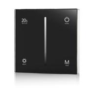 Koolenry Regulador de Intensidad de CA Triac, Panel Táctil Vidrio Alta Resistencia y Ultrasensible, Modo Atenuación 86 W para Lámparas LED Regulables de CA de 110 V A 230 V, Atenuación B