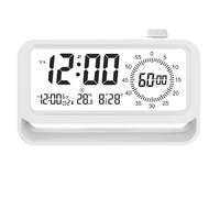 Koolenry Reloj Digital Luminoso con Temporizador Nocturno y Pantalla Visual para Estudiantes, Ideal para la Enseñanza y la Gestión del Tiempo. Recordatorio LED A