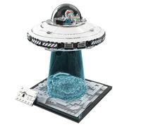 Koolenry Rompecabezas de Nave Espacial con Bloques de Construcción OVNI, Adorno para Armar, Modelo de Bloques de Construcción, Rompecabezas de Aeroespacial, Juguetes para Armar.