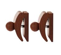Koolenry Tapiz Perchas, Edredón Perchas para Tapices, Manta Percha Abrazaderas, Alfombra Pantalla, Clips de Pared de Madera 2pack