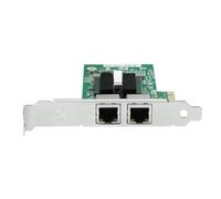 Koolenry Tarjeta de Red Gigabit, Adaptador Ethernet RJ45 de Dos Puertos de 10/100/1000 Mbps, con Chip 82576, Tarjeta de Red PCI-Express X1 E1G42ET