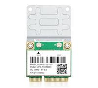 Koolenry Tarjeta Inalámbrica Tri Band 5374 Mbps WiFi 6E -AXE3000H AX210 BT 5.2 para Adaptador Wi-Fi Mini PCIE con 10 para Ordenadores de Escritorio y Portátiles.