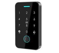Koolenry Teclado de Control de Acceso con Huella Dactilar para Exteriores, con Tecnología NFC, Doble RFID 125Khz + 13,56MHz, Resistente Al Agua IP67, Biométrico, para Abrir Puertas.