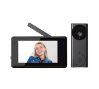 Koolenry Timbre de Video Inalámbrico con Pantalla IPS de 4,3 Pulgadas, Visión por Infrarrojos, Wifi 2.4G, para Vigilancia del Hogar.