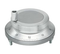 Koolenry Volante Electrónico CNC de 5 V, 6 Terminales, Generador de Pulsos Manual de 100 PPR, Codificador de Perilla Giratoria con de 60 mm.
