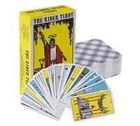 Koolkasa Cartas Tarot Rider Waite español, con Libro Guía en Español e Inglés,baraja Tarot para Principiantes, 78 Cartas Gruesas y Coloridas, Robusto y Duradero