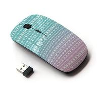 KOOLmouse [ Ratón óptico 2.4G inalámbrico [ Iridescent Teal Pink White Wallpaper ]