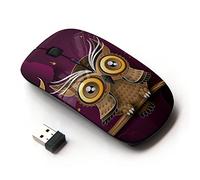 KOOLmouse [ Ratón óptico 2.4G inalámbrico [ Owl Purple Smart Design Minimalist Modern ]