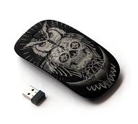 KOOLmouse [ Ratón óptico 2.4G inalámbrico [ Owl Skull Native American Indian ]
