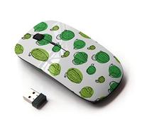 KOOLmouse Ratón óptico inalámbrico de 2,4 G para computadora [Cactus In My Mind]