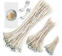 KOOLPUG Mechas para Velas, 120 Piezas Mechas para Velas de Soja, Mecha Velas, Mechas para Velas Caseras, Mechas de Vela, Mecha Velas Encerada, Hacer Velas(10cm,15cm, 20cm)