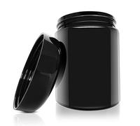 KOOLPUG - Tarro de almacenamiento grande a prueba de olores, 250 ml, hermético de vidrio UV, resistente al olor y mantiene tus hierbas frescas