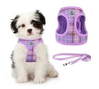 KOOLTAIL Arnés de Malla Suave a Cuadros para Cachorros, Juego de arnés y Correa para Perros pequeños, arnés Ajustable y cómodo con diseño Reflectante para Cachorros y Perros de Razas pequeñas, para