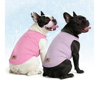 KOOLTAIL Ropa para perros grandes, niños y niñas, paquete de 2 camisetas cómodas de algodón para exteriores, protección UV e insectos, antipérdida de cabello y chaleco ligero para mascotas, ropa sin