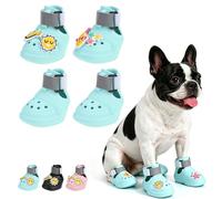 KOOLTAIL Zapatos para perros para pavimento caliente, sandalias impermeables de verano para mascotas, botas para la playa para evitar lamer patas, botines transpirables y antideslizantes para suelos