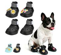 KOOLTAIL Zapatos para perros para pavimento caliente, sandalias impermeables de verano para mascotas, botas para la playa para evitar lamer patas, botines transpirables y antideslizantes para perros