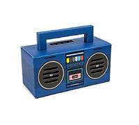 Kooltech Altavoz Bluetooth, Diseño Radio Casette, Azul, Talla única (SPRC)