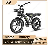 KOOLUX X9 bicicleta eléctrica de aleación de aluminio 750W Motor 48V15.6AH batería de litio bicicleta eléctrica para adultos neumático de 20 pulgadas freno de disco E-bik 750W 48V 15.6AH Hydraulic Bra