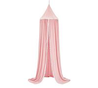 Koomiao - Cielo de cama infantil para decoración de habitación infantil en forma de cúpula, cama de bebé, algodón, casa de juegos, mosquitera para dormitorio (rosa)
