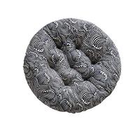 Koomiao - Juego de 2 cojines de silla para exterior, redonda, 40 x 40 cm, cojín de asiento, para comedor, muebles de jardín, balcón