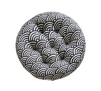 Koomiao - Juego de 2 cojines de silla para exterior, redonda, 40 x 40 cm, cojín de asiento, para comedor, muebles de jardín, balcón