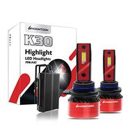 KOOMTOOM 9012/HIR2 Faros LED Can-Bus Sin Errores Kit de conversión de Bombillas Exteriores automáticas de Alta Potencia Reemplazar Faros halógenos HID - 90w 16000LM 6500K-1RY Garantía