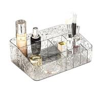 Koomuao - Caja de almacenamiento de maquillaje, organizador de cosméticos, maquillaje para organizar apilable caja de joyería y soporte cosmético, lápiz labial, pinceles, perfumes para cuarto de baño,